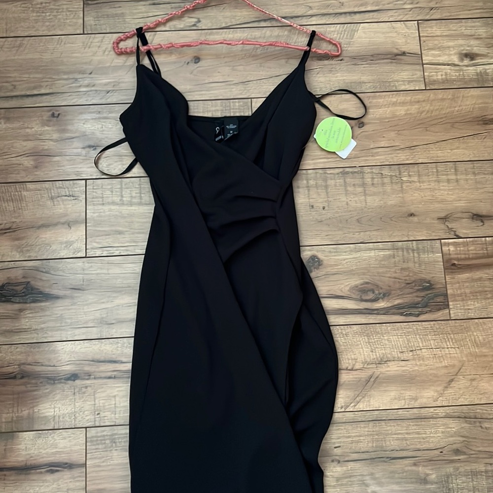 Long black Windsor dress